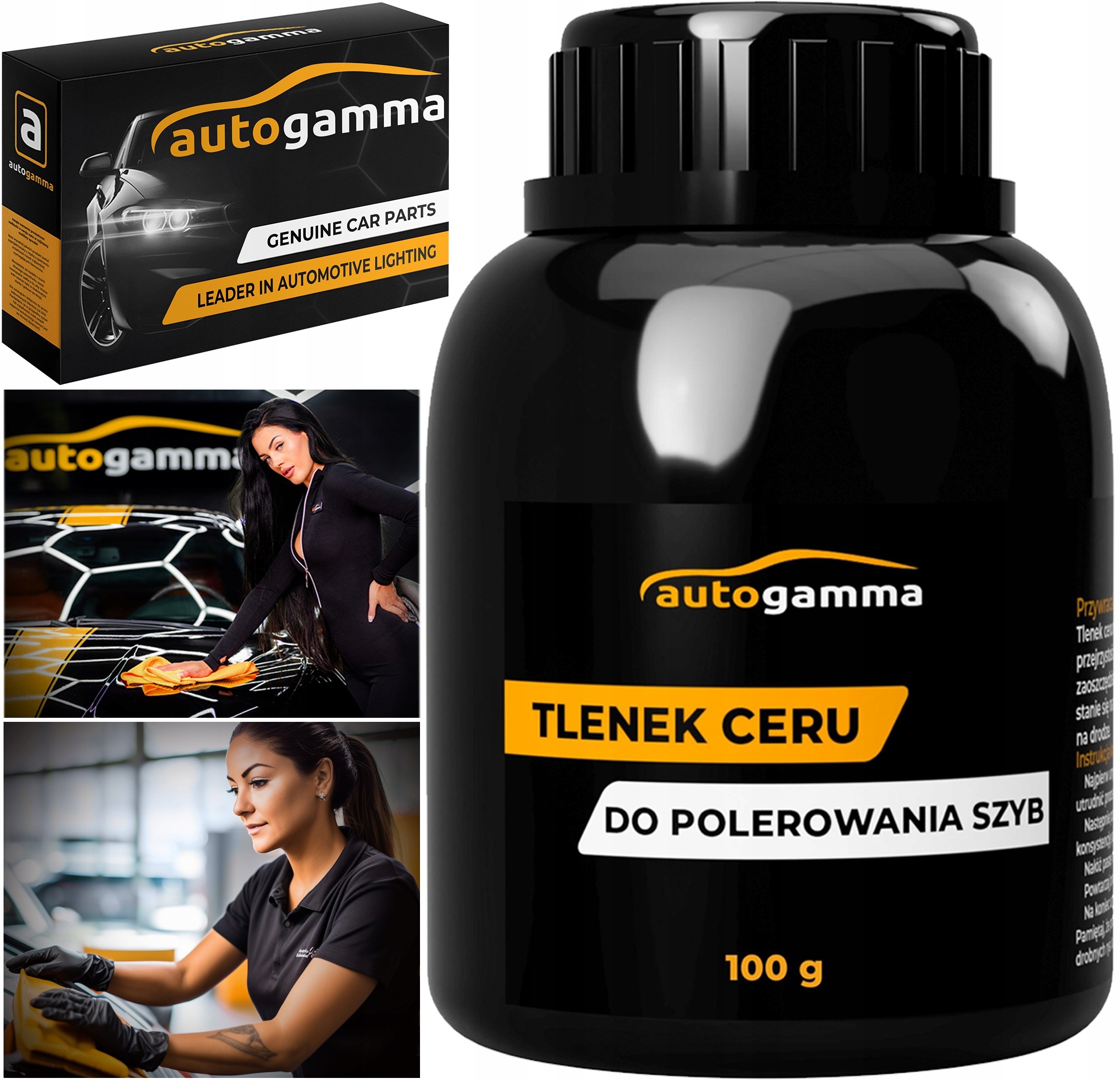 Tlenek Ceru do polerowania szyb samochodowych do Auta 100g