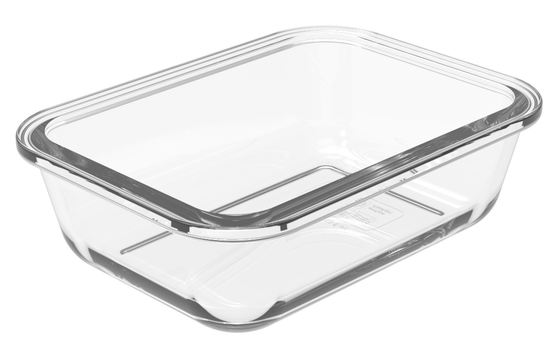 Pojemnik na żywność ze szkła Rotho PAGAMALU 0,38l Materiał wykonania szkło