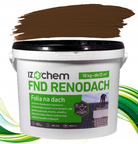 IZOCHEM RENODACH BRĄZOWY 10 KG PAPA W PŁYNIE RENOWACJA I WYKOŃCZENIE