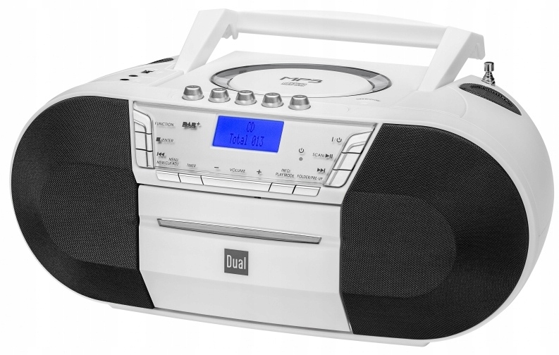 Radioodtwarzacz Dual DAB-P 200 Wbudowany wyświetlacz biały