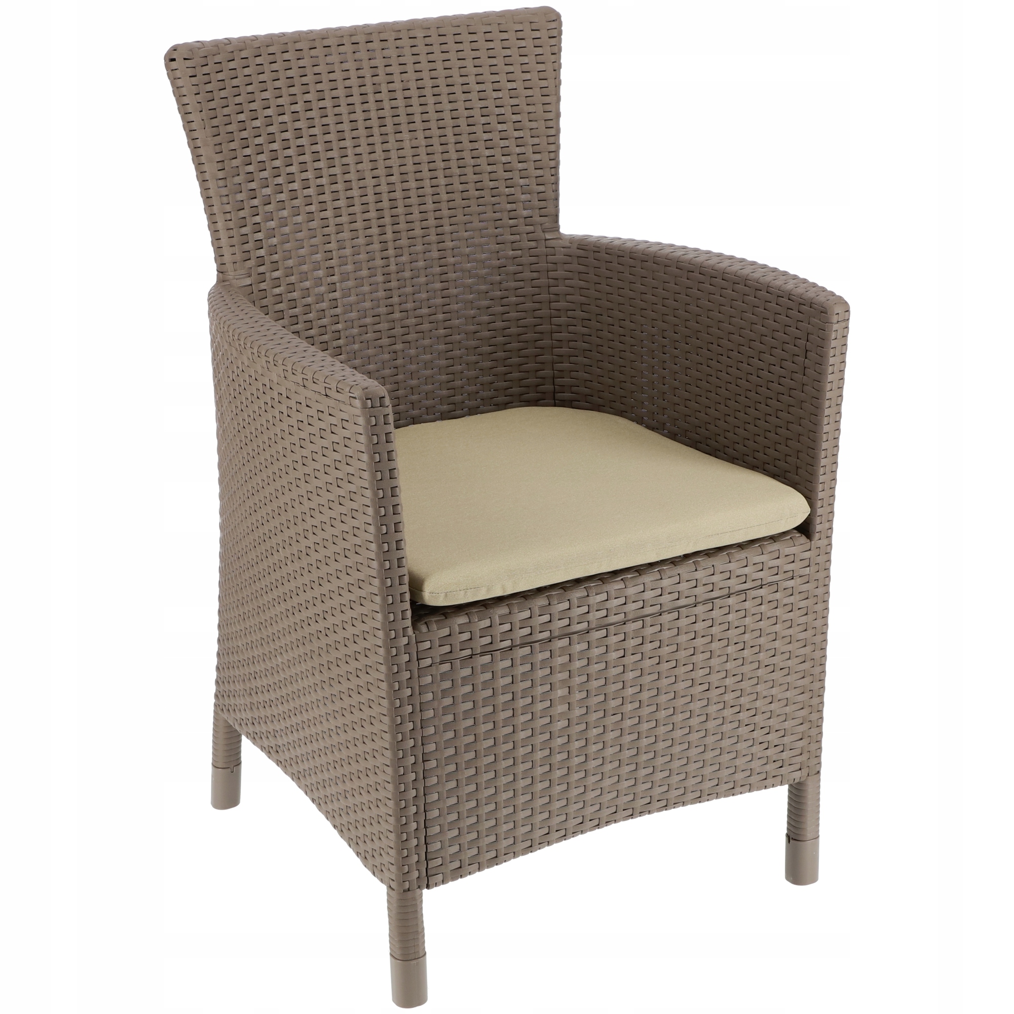 

Allibert Fotel Ogrodowy Z Poduszką Krzesło Rattan