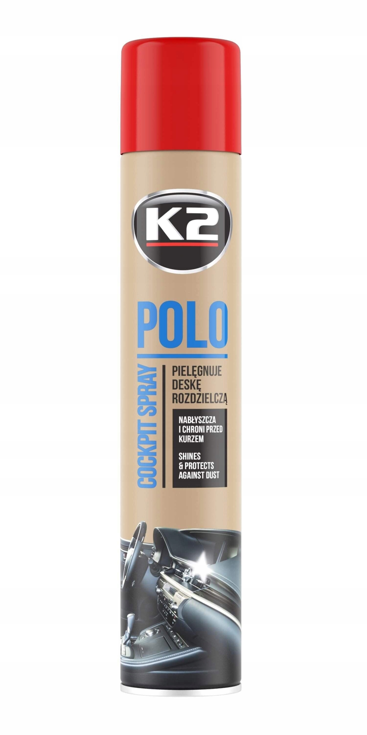 

K2 Polo Cockpit 750ML Truskawka Spray Do Kokpitu