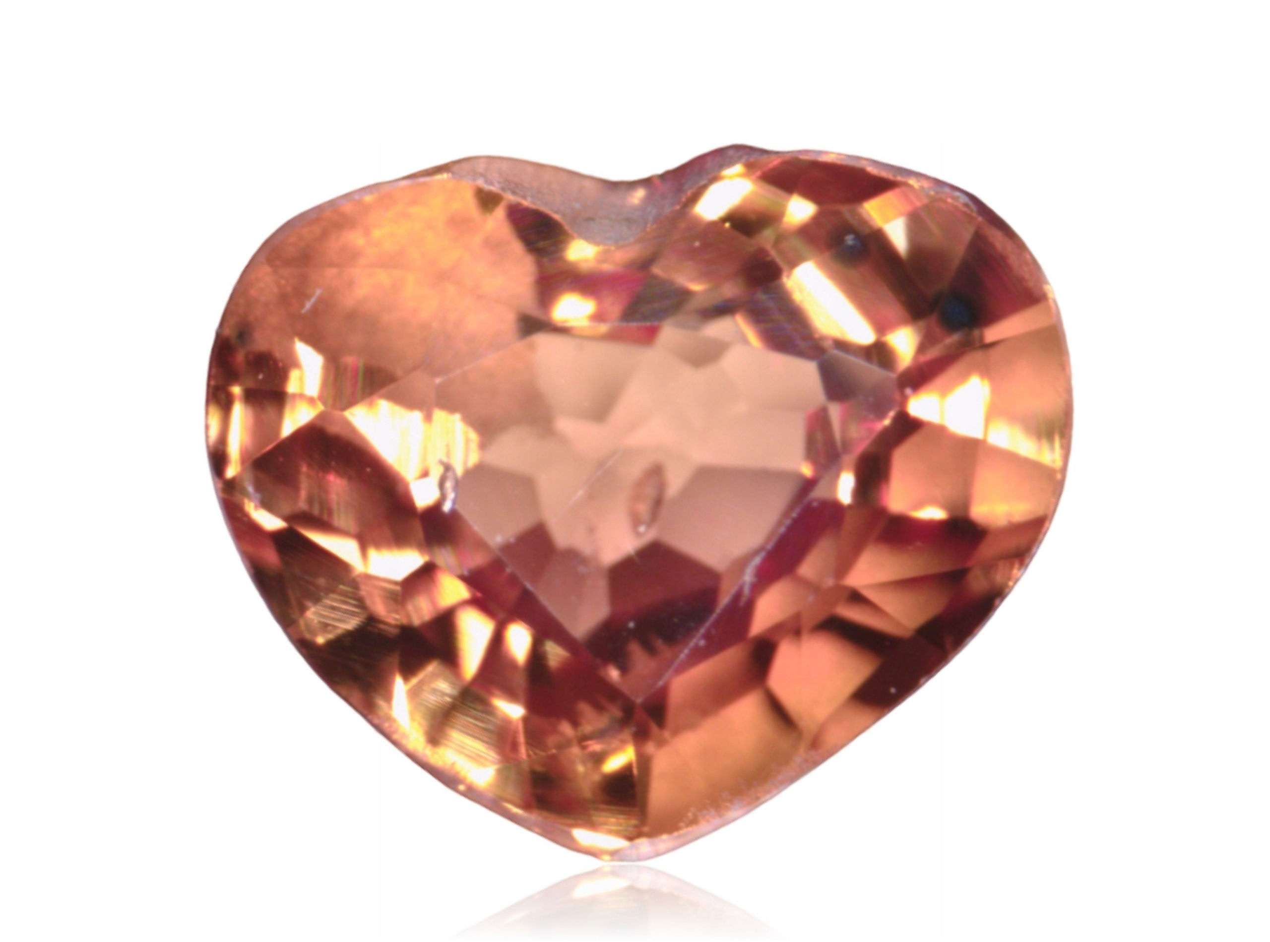 Safír 0.30ct Oranžové srdce eCertifikát Wbd