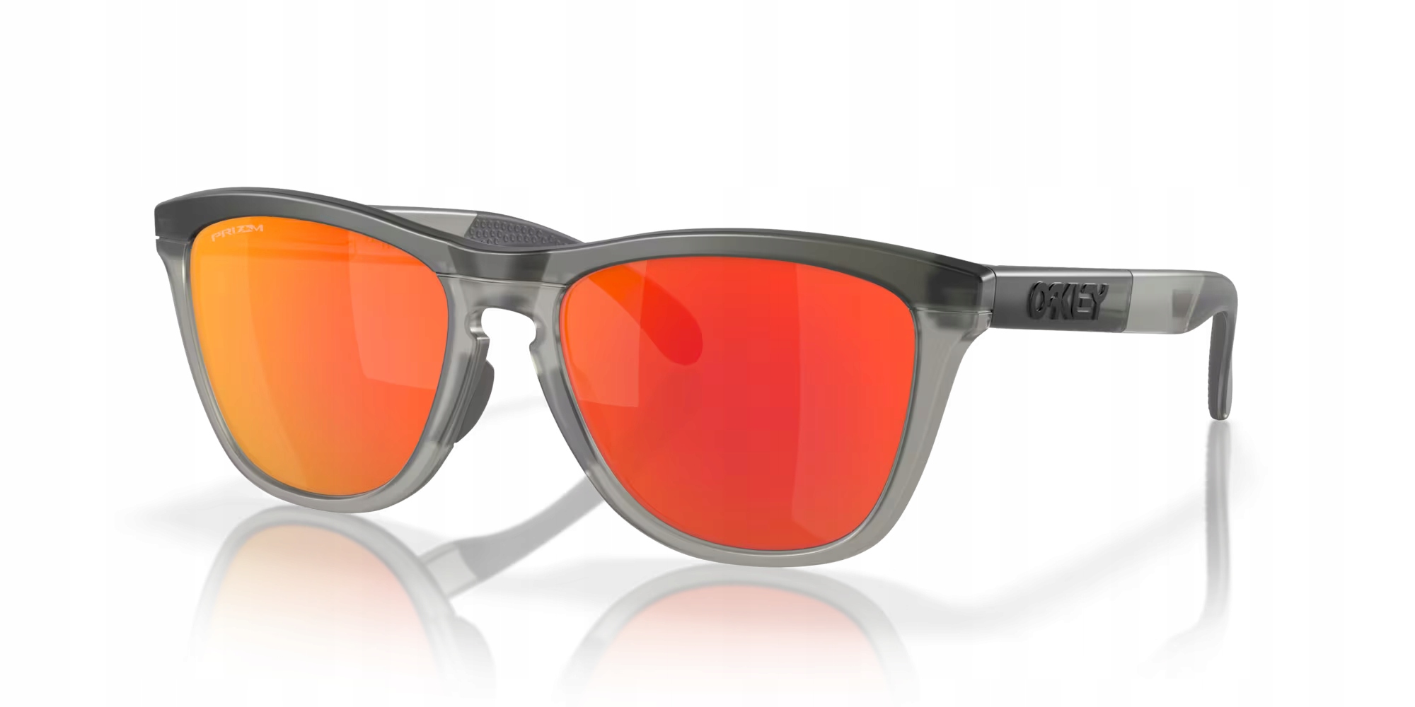 Brýle Oakley Frogskins Range Matte Grey Smoke/grey Ink, Prizm Ruby