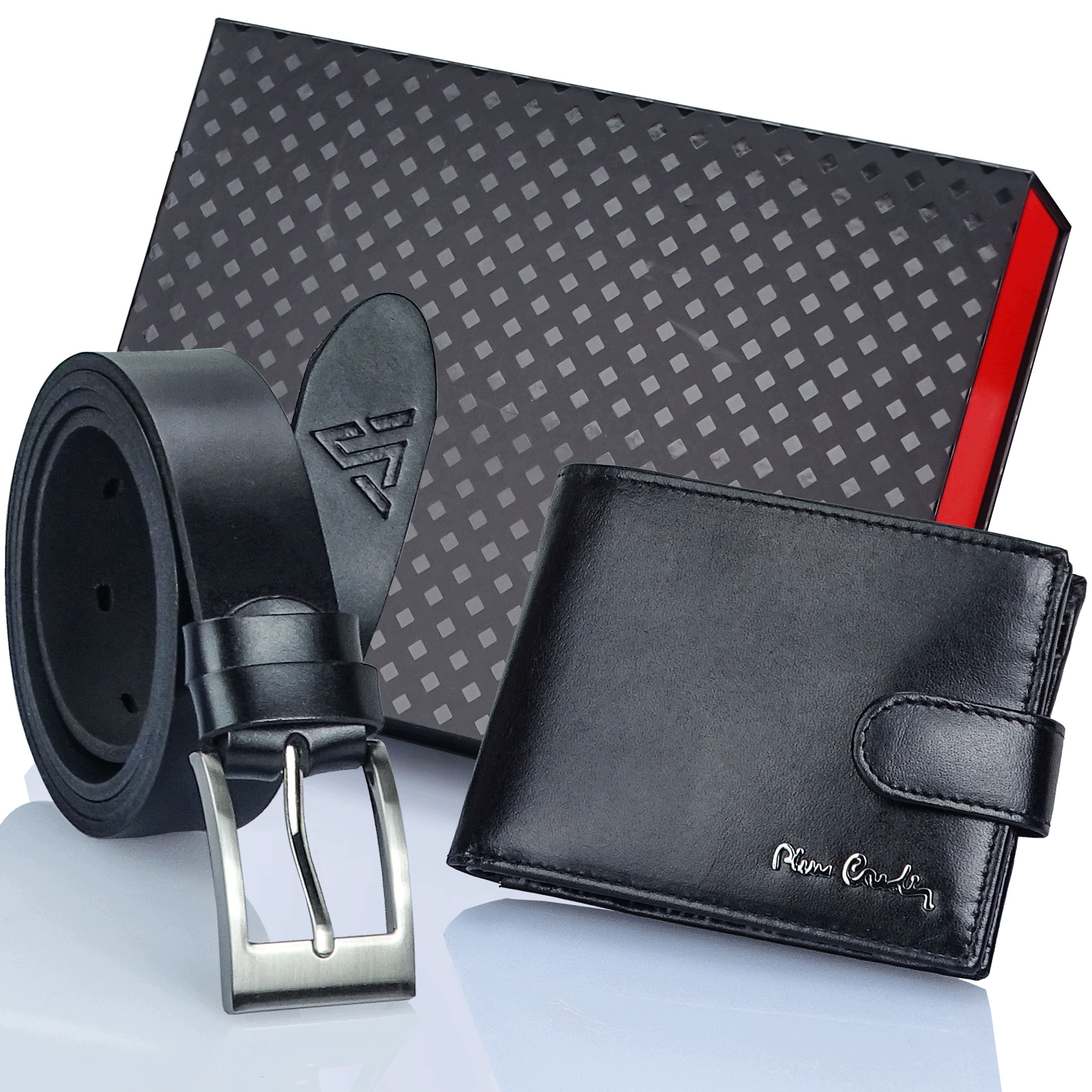 Sada pánské peněženky Pierre Cardin Rfid a Pásek Arius Přírodní kůže 150 cm