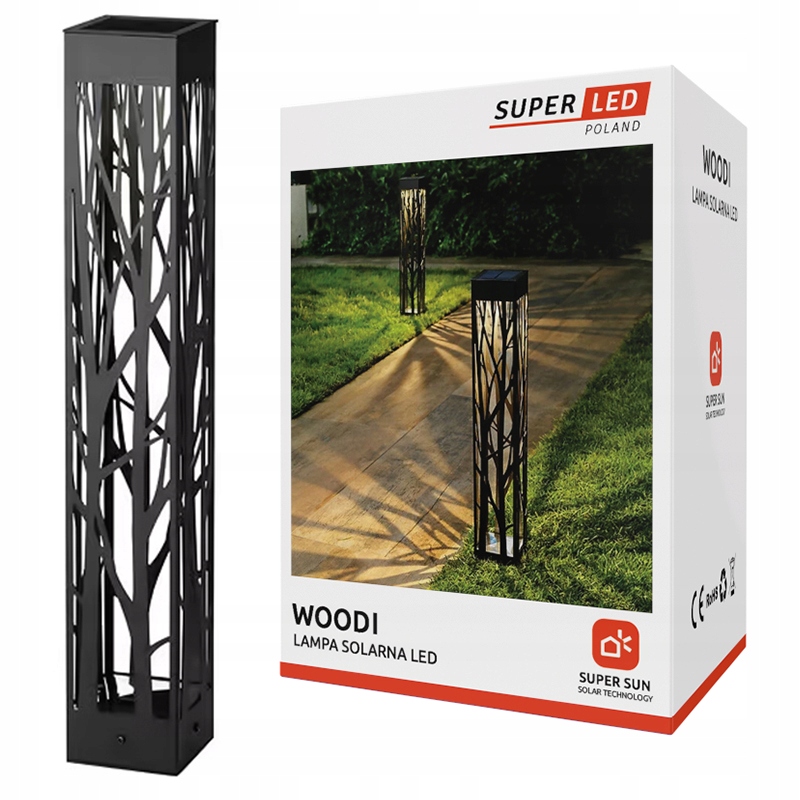 Lampa solarna Led ogrodowa Pochodnia Płomień wbijana Ażurowa SuperLED