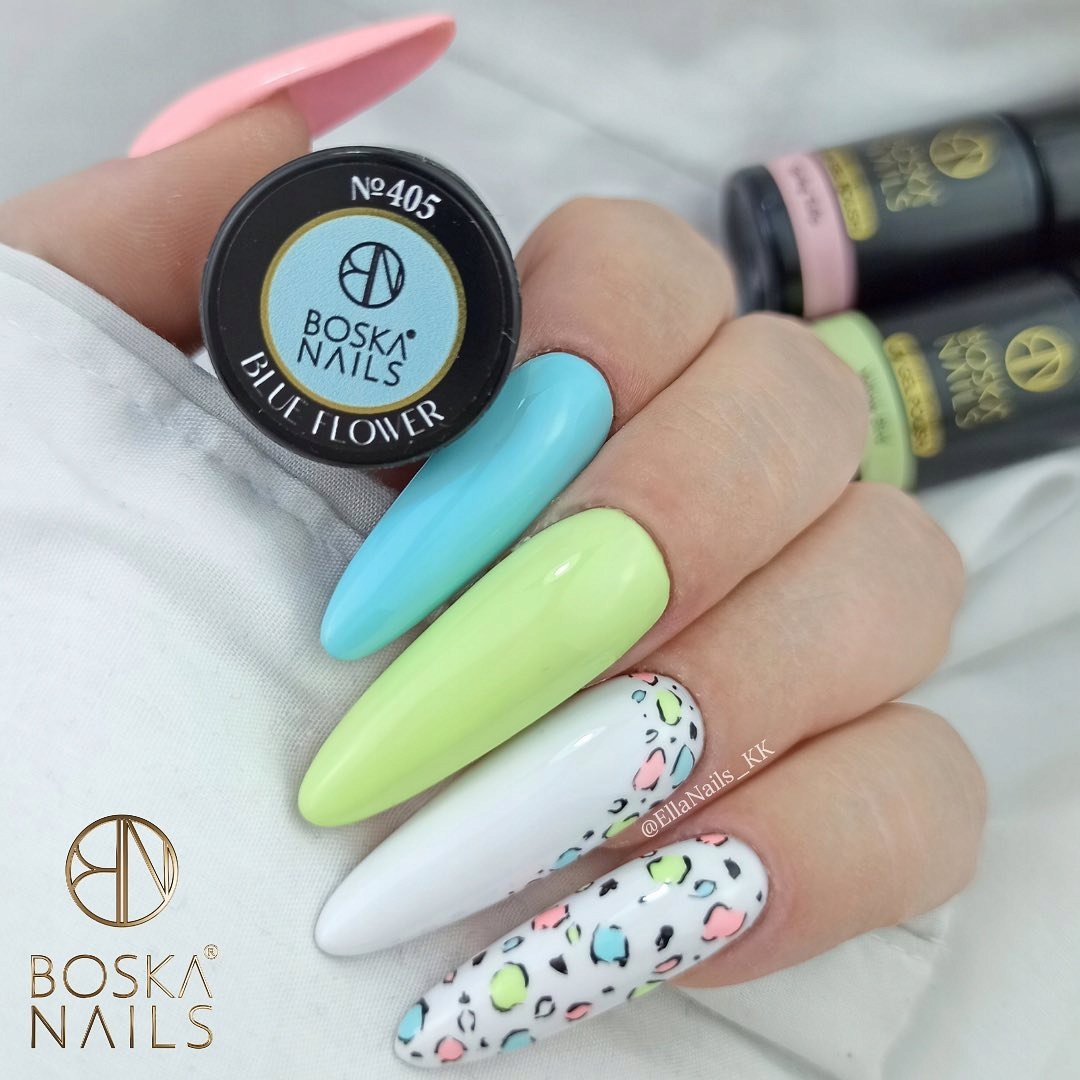 Boska nails гібридний лак nails 425 малина — фото 8
