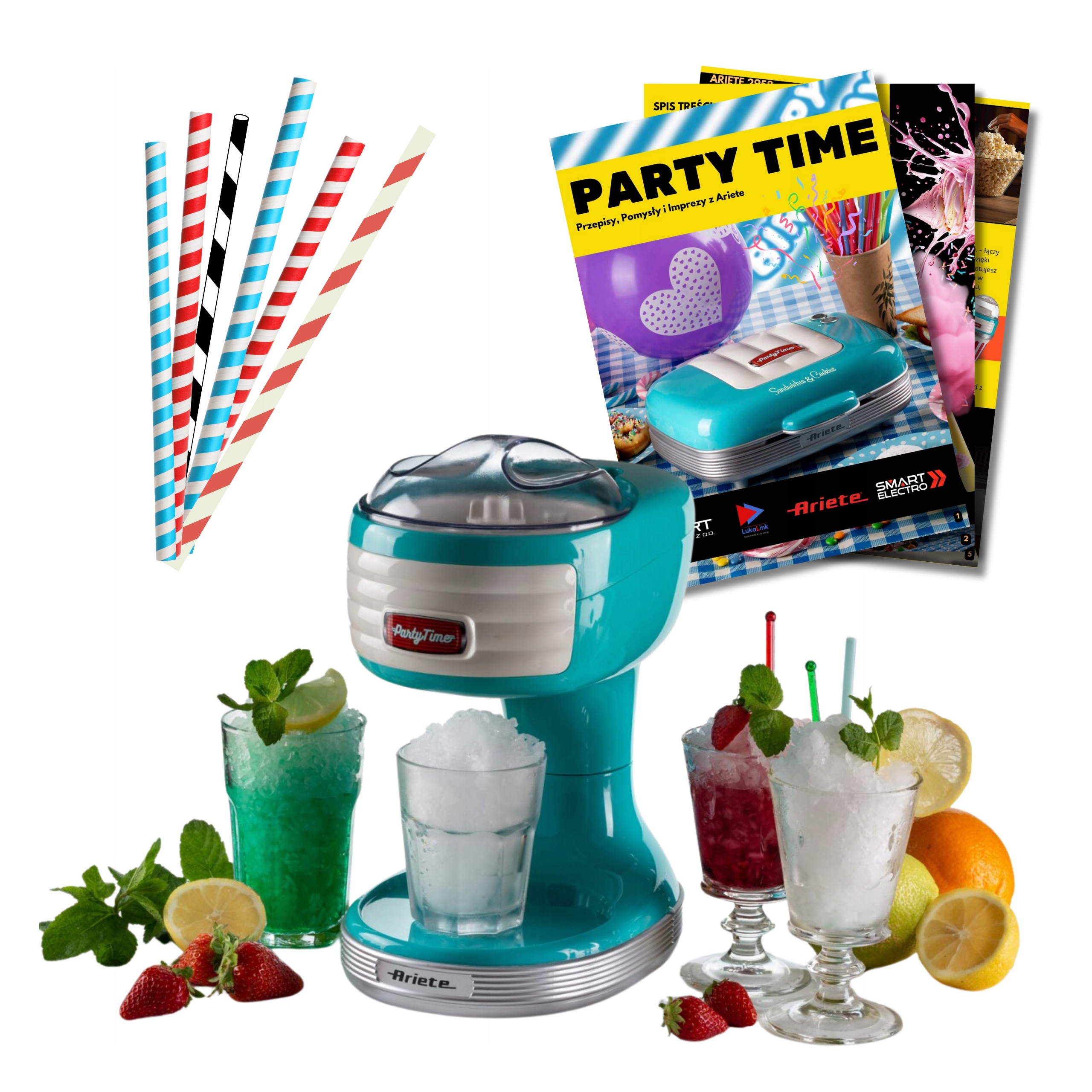 Kruszarka do lodu Granita Ariete 76/01 Partytime Niebieska