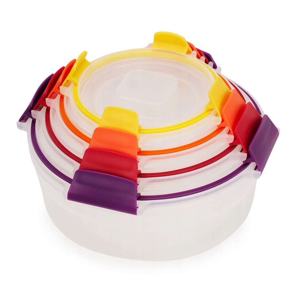 Sada 4 kulatých nádob na potraviny Multicolor Nest Lock Joseph Joseph