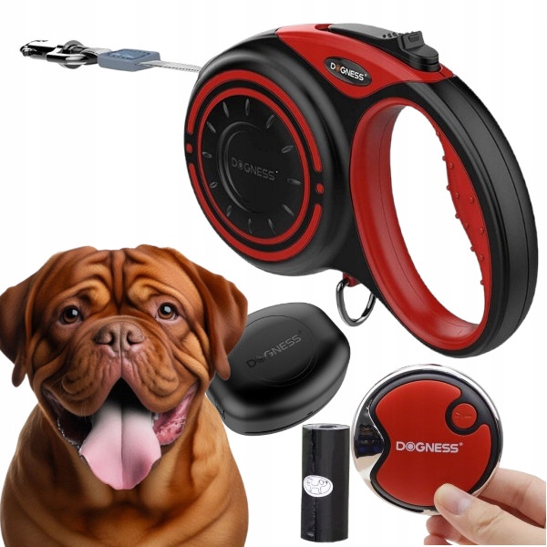 Levně Vodítko Pro Psa automatická Páska příslušenství Dogness 5 m do 50 kg, velikost XL