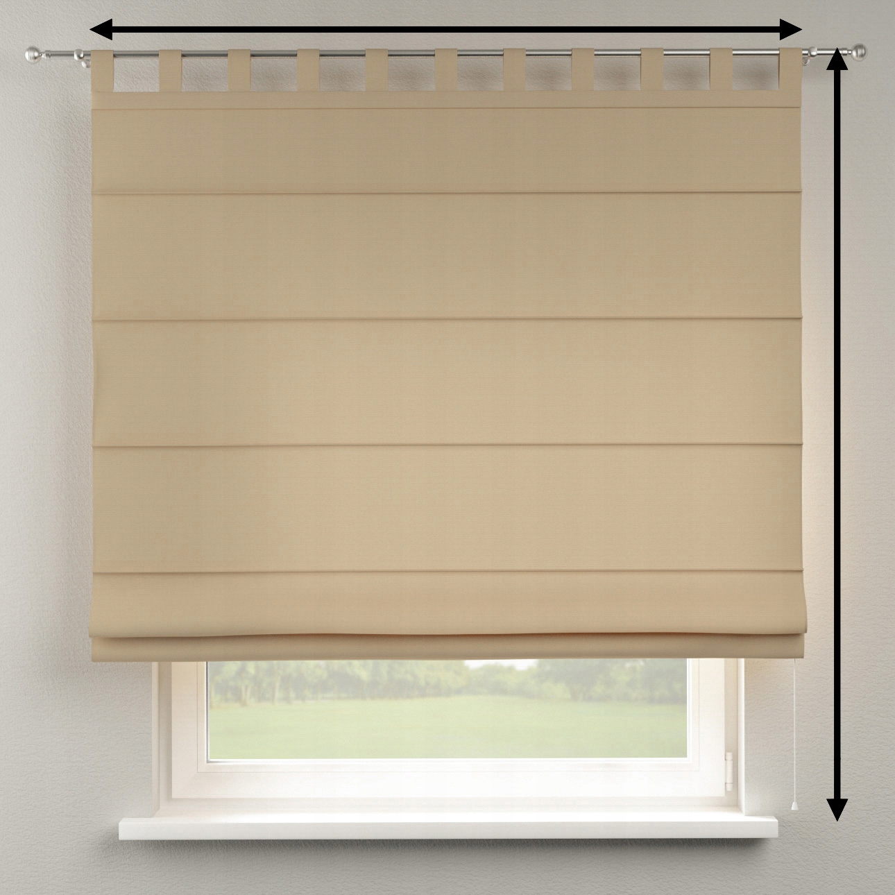 Hotová rímska roleta Verona 120x160 cm béžová