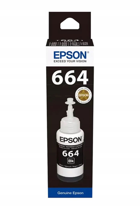 Tusz w butelce Black Epson 664 (T6641, C13T66414A)