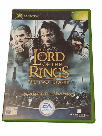 XBOX LORD OF THE RINGS THE TWO TOWERS GRA MICROSOFT X BOX CLASSIC