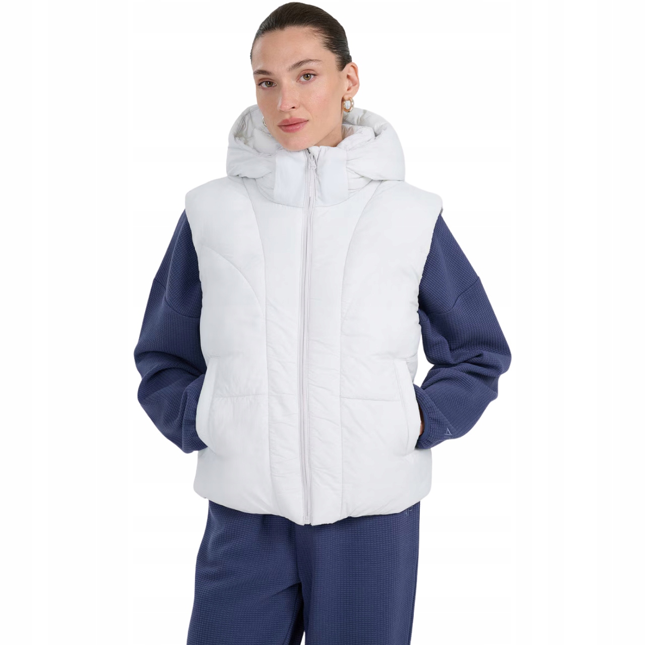 Dámská vesta 4F F299 chladná světle šedá 4FWAW25TVJAF299 27S L