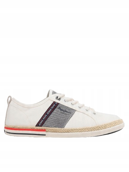 Pepe Jeans Pánské Bílé Šněrovací Espadrilky Casual 45 Awc