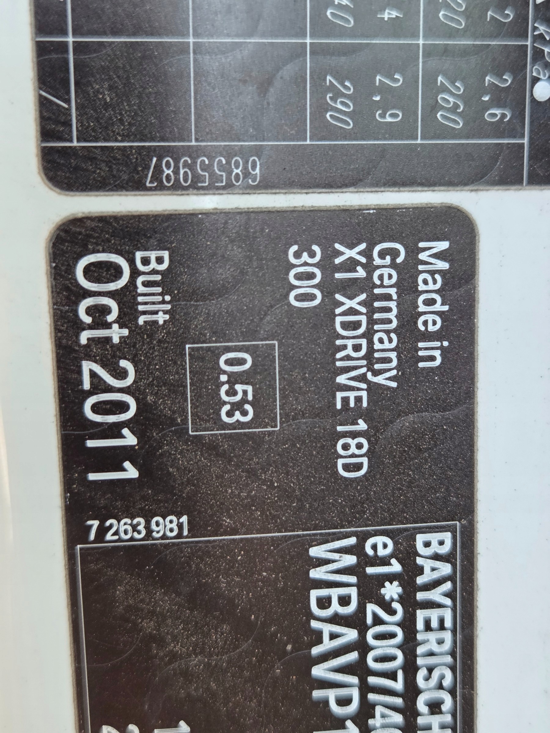 fender left front BMW X1 E84 300