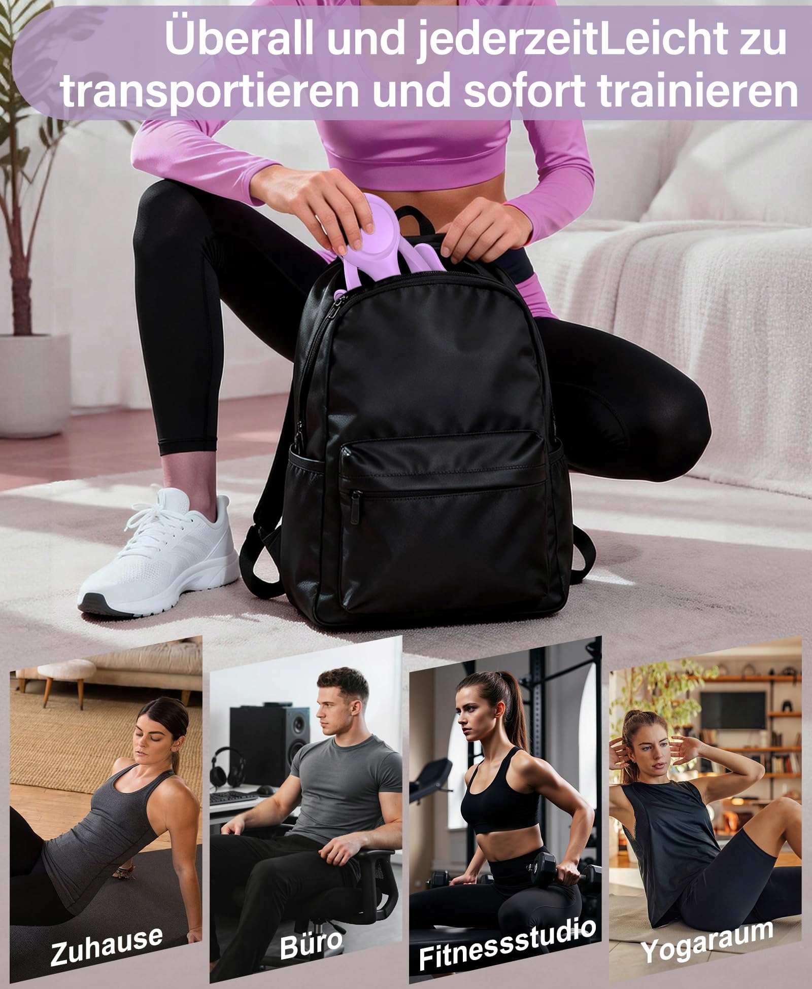 FITNESSGURU Trener Uda i Pośladków z Taśmą Oporową dla Kobiet i Mężczyzn — miniatura 7
