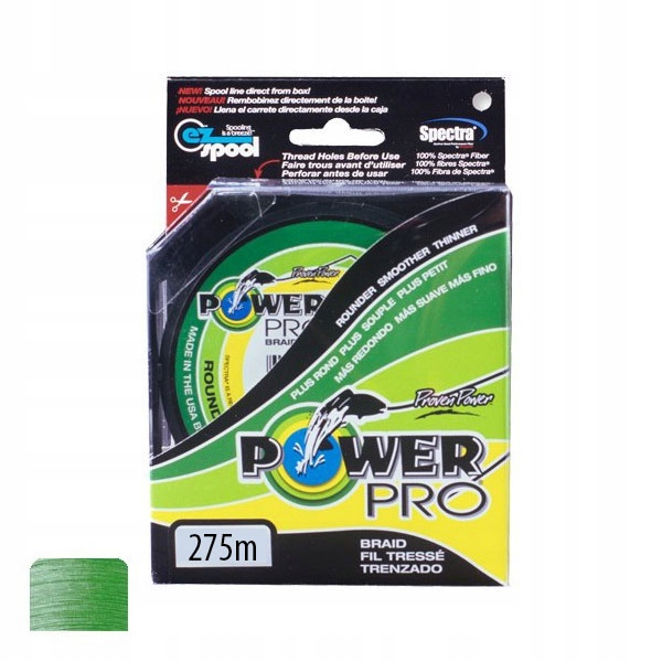 Plecionka Power Pro Moss Green 0,13mm 275m zielona 8kg 1szt.