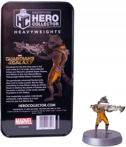 FIGURKA ROCKET STRÁŽCOVIA GALAXIE 1:18 EAGLEMOSS KOVOVÁ PLECHOVKA MARVEL Značka Eaglemoss