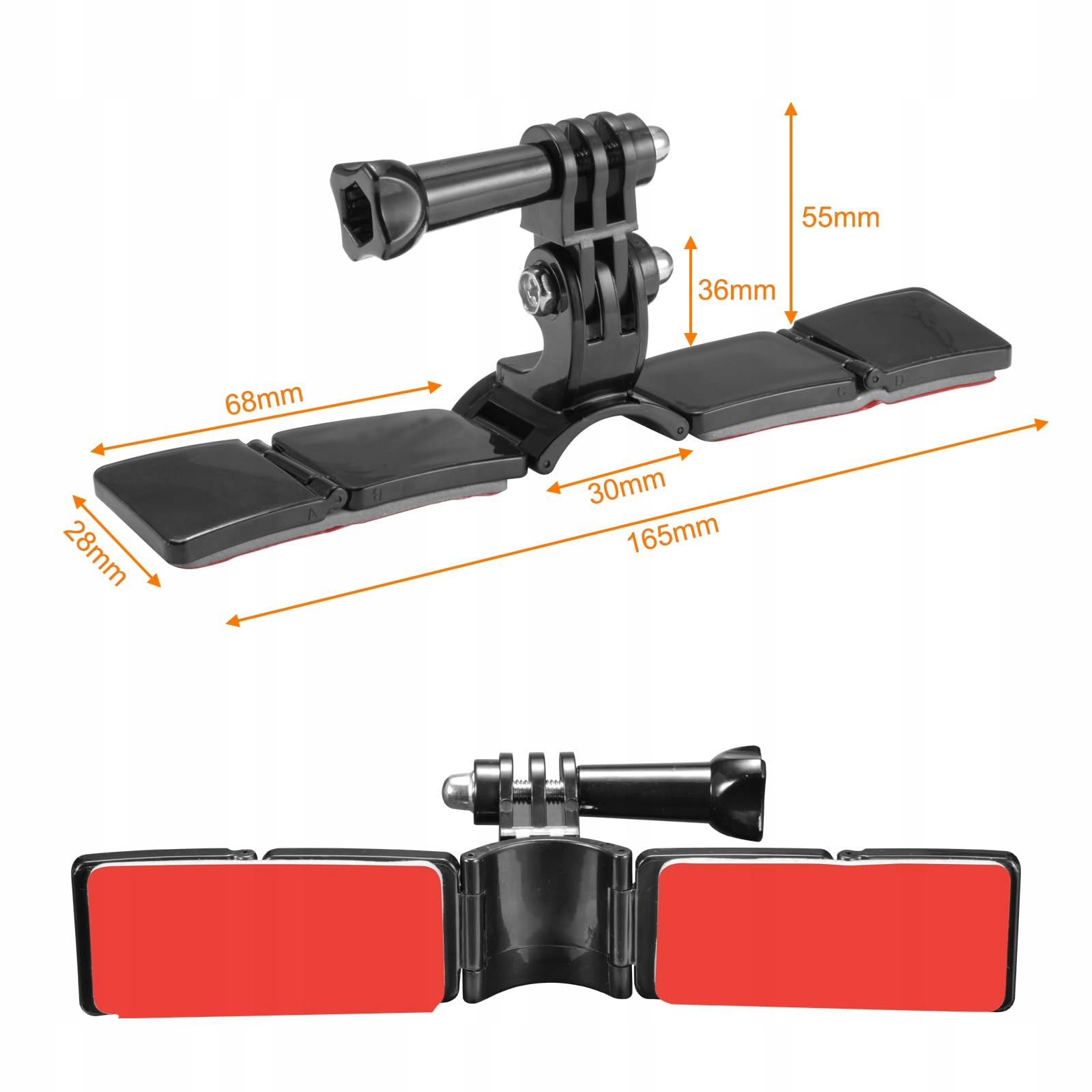 LUPHOLUE Zestaw Mocowania Kasku Motocyklowego Do Kamer GoPro Xiaomi SJCAM — miniatura 2