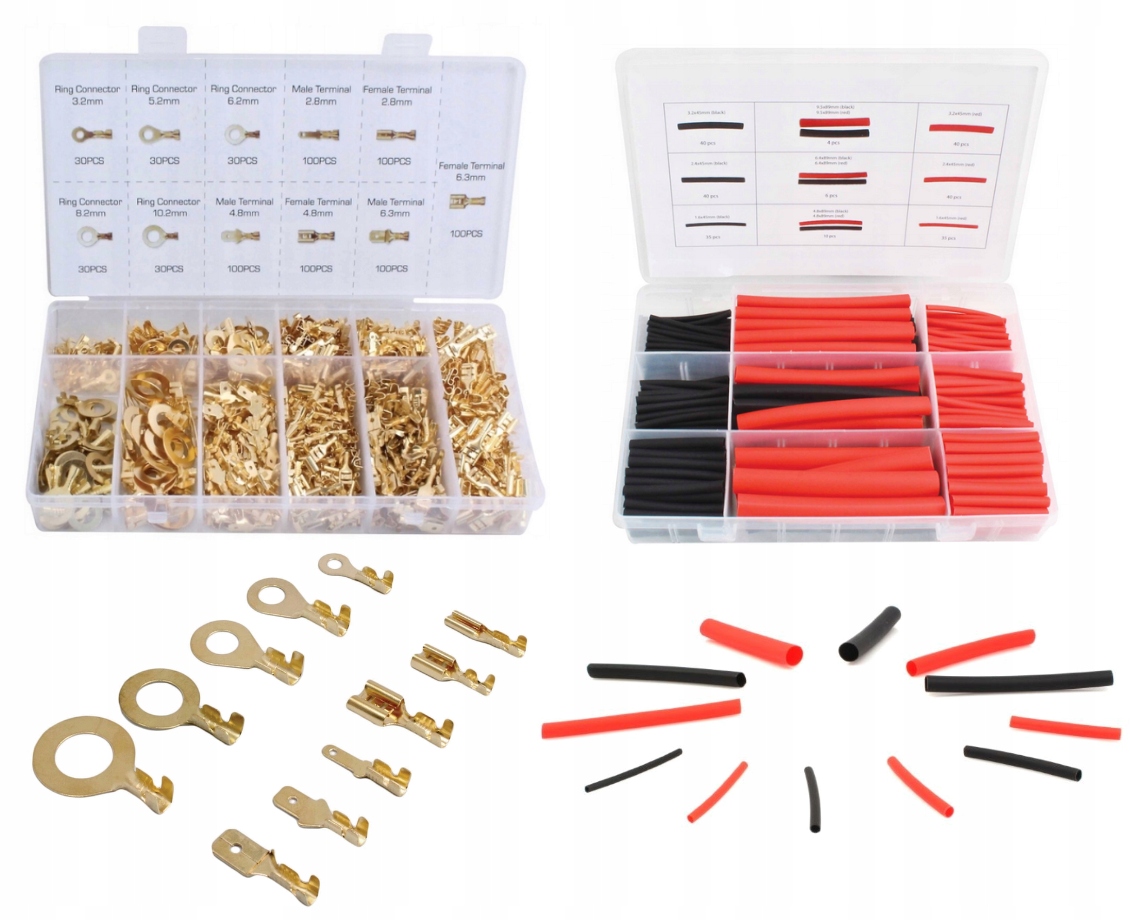 ZESTAW KONEKTORY ELEKTRYCZNE + TERMOKURCZKI ASTA