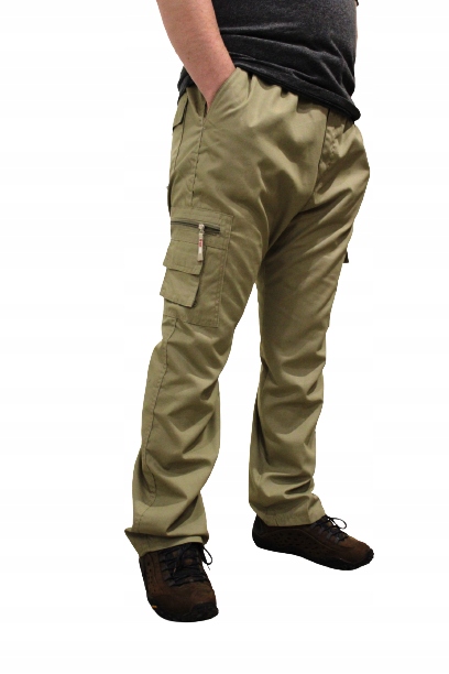 SPODNIE *** BOJÓWKI *** MĘSKIE *** BEŻOWE *** 6XL