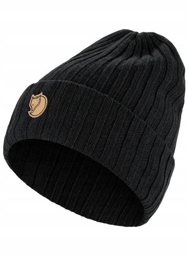 Fjällräven beanie čepice na zimu, černá, univerzální velikost