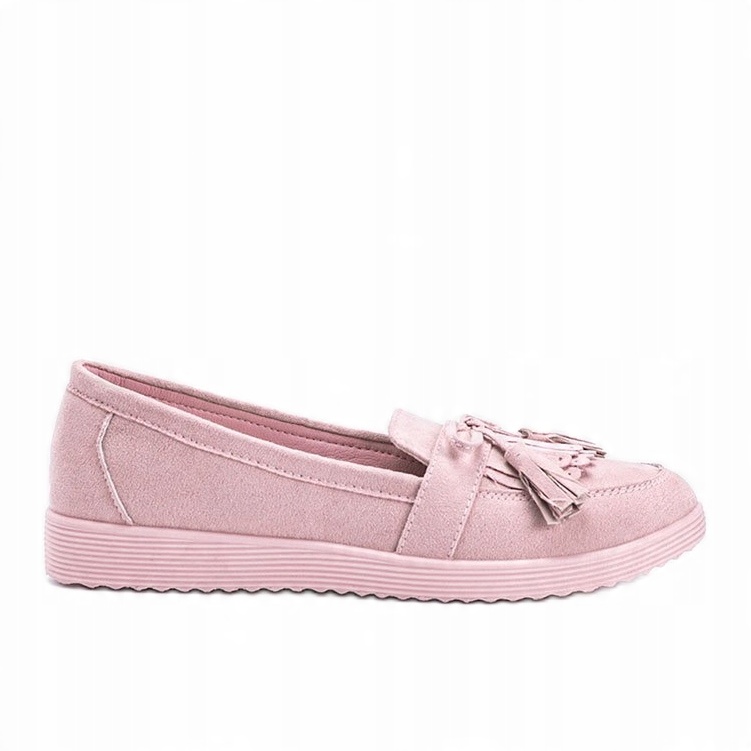 

Różowe Tkanina Buty Kobiety Mokasyny r.39