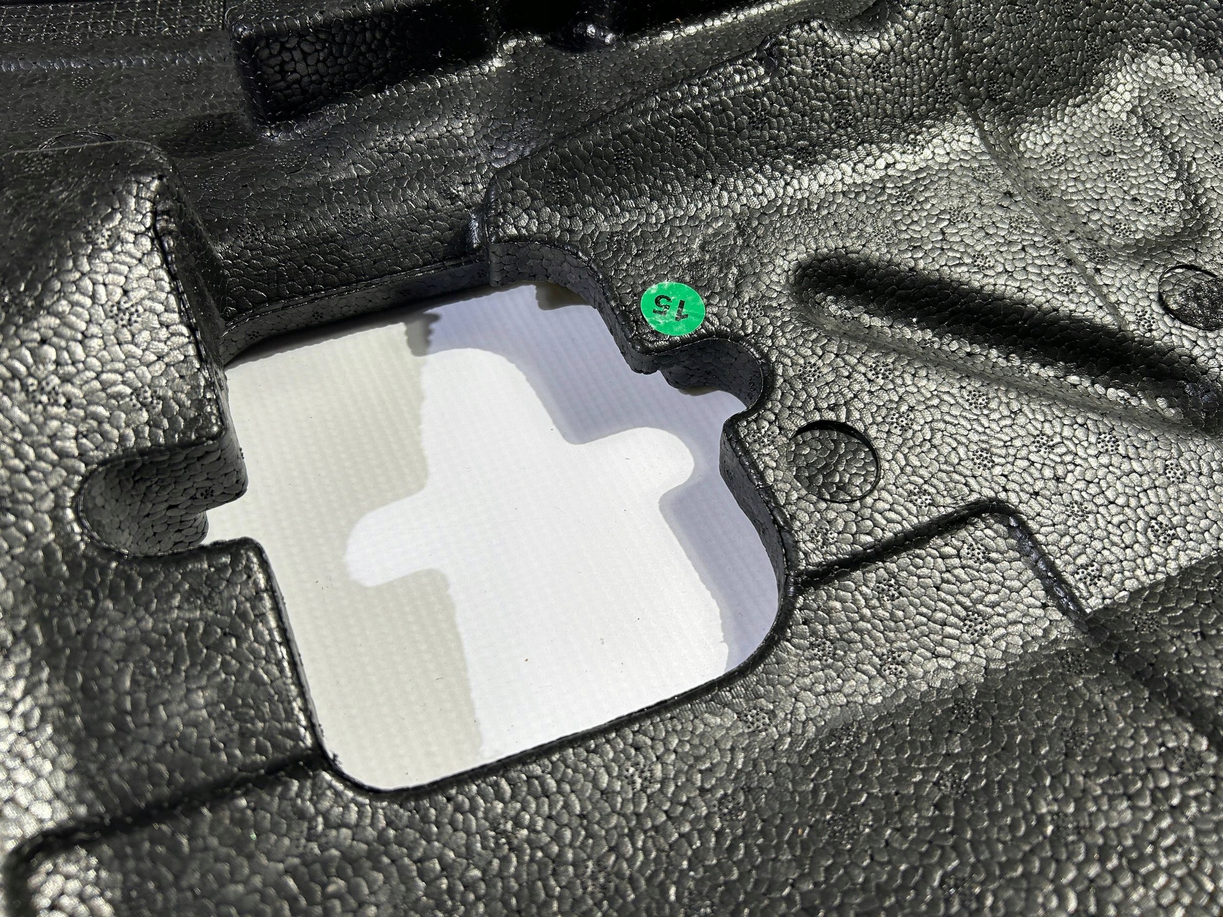 passenger compartment filling polystirene boot Maserati Ghibli M157 2013