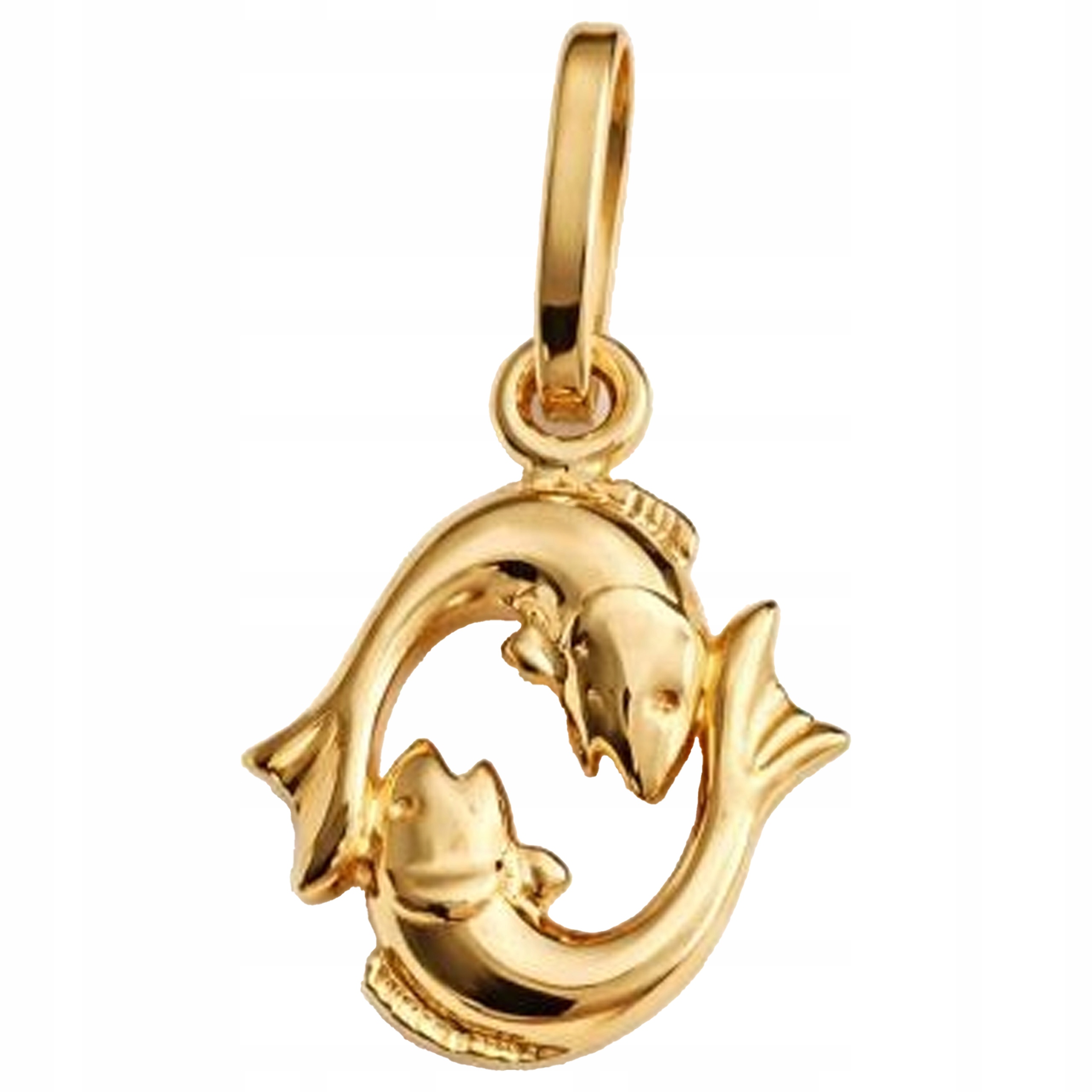 Zlaté znamení zvěrokruhu 585 bez kamenů Znamení Zvěrokruhu figurka Ryby 0.45g dárek