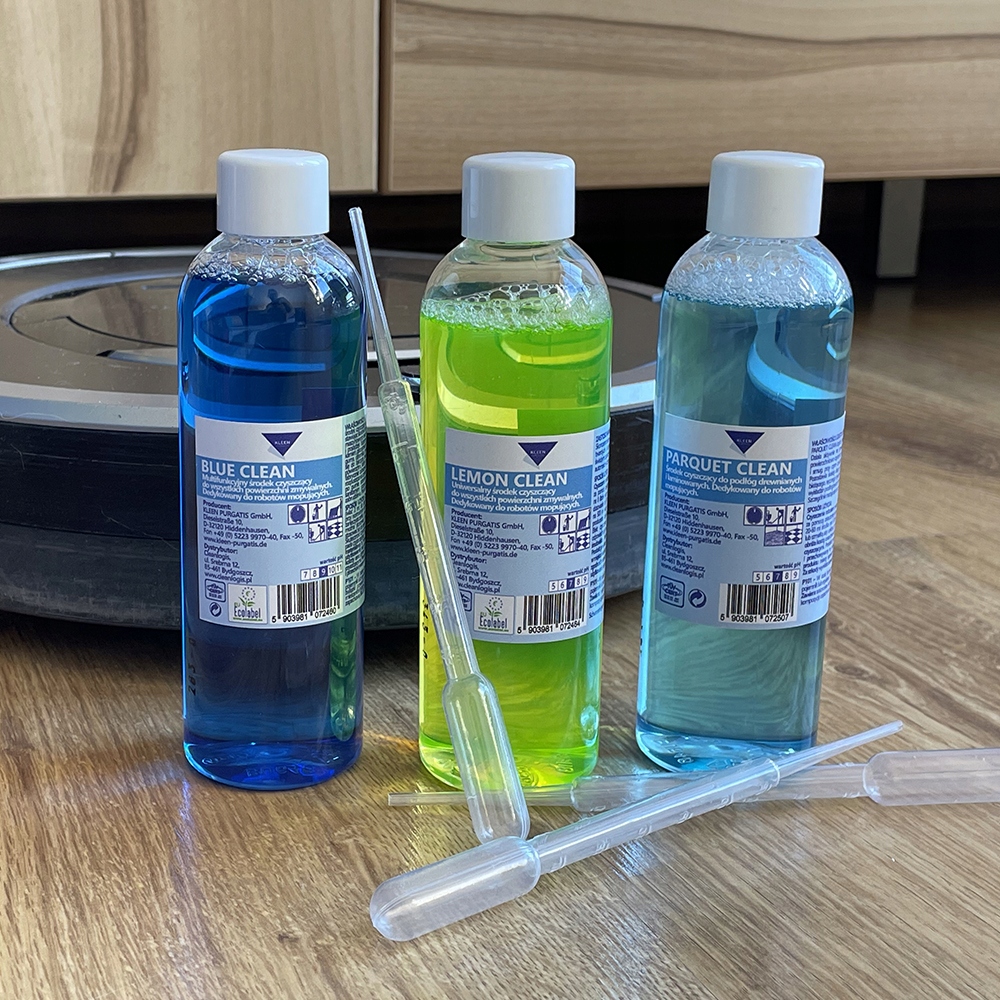 Ekologiczne płyny do robotów mopujących myjących odkurzaczy 2w1 zestaw eko Postać płyn