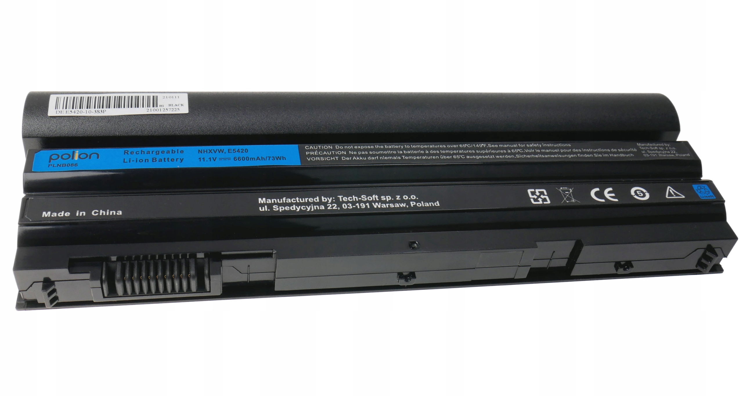 Bateria do DELL e5220 e5420 e5530 e6420 e6430 e6440 e6520 Vostro 3460 3560 Producent Polion