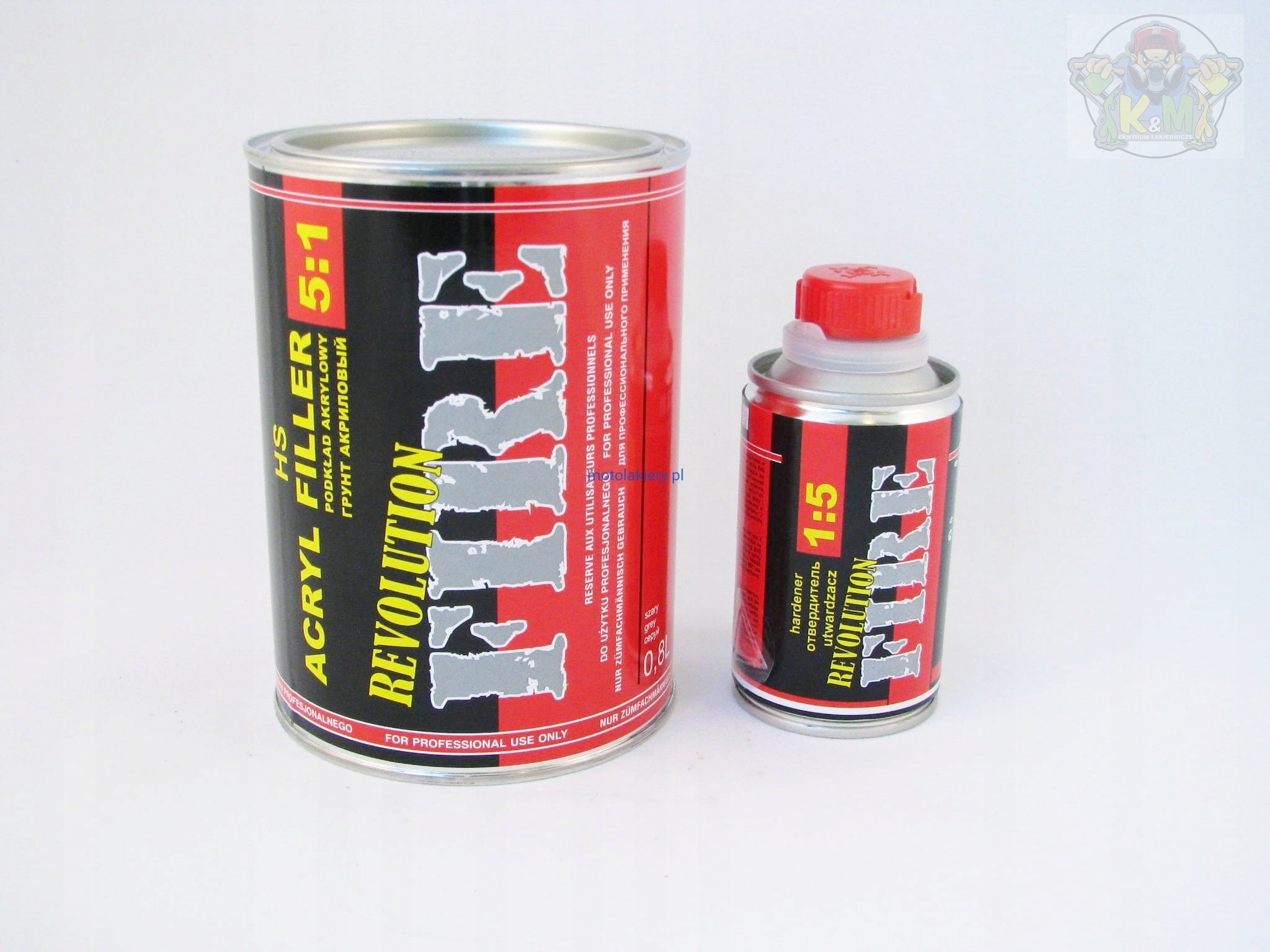 Podkład Akrylowy Fire 5:1 800ml utw. 160ml Czarny