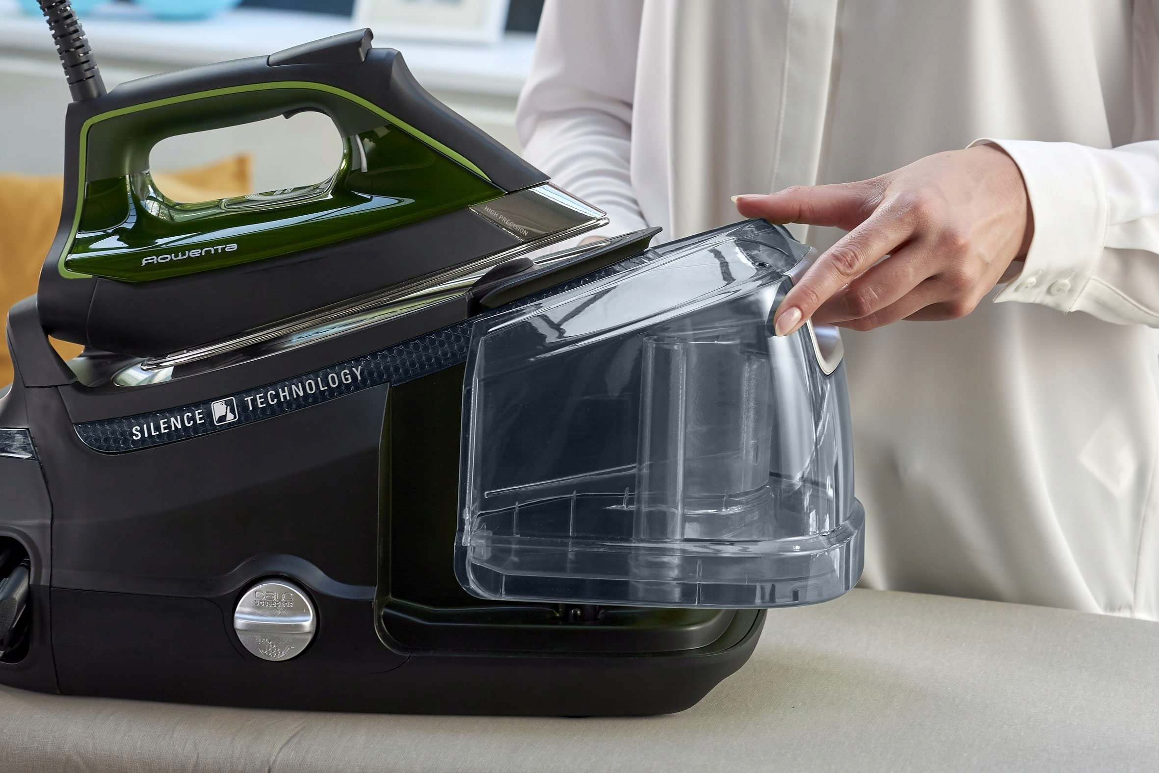 ROWENTA Silence Steam Pro Stacja Parowa 2800W 1,3L Czarny Zielony — miniatura 7
