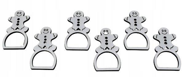 

Obrączki na Serwetki Pierniczki 6 szt