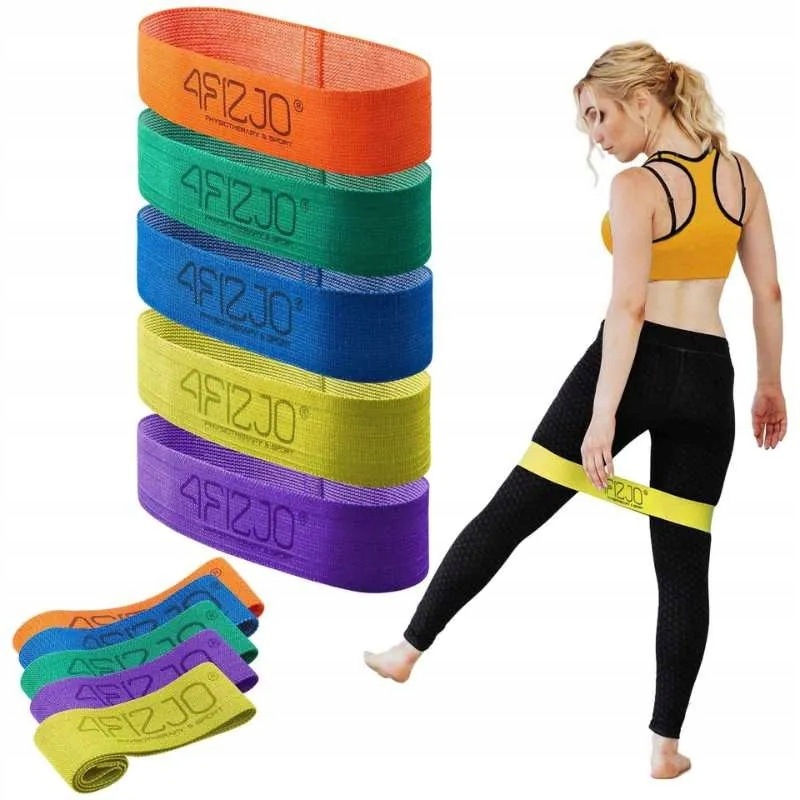4FIZJO Zestaw 5 sztuk gum materiałowych Flex Band