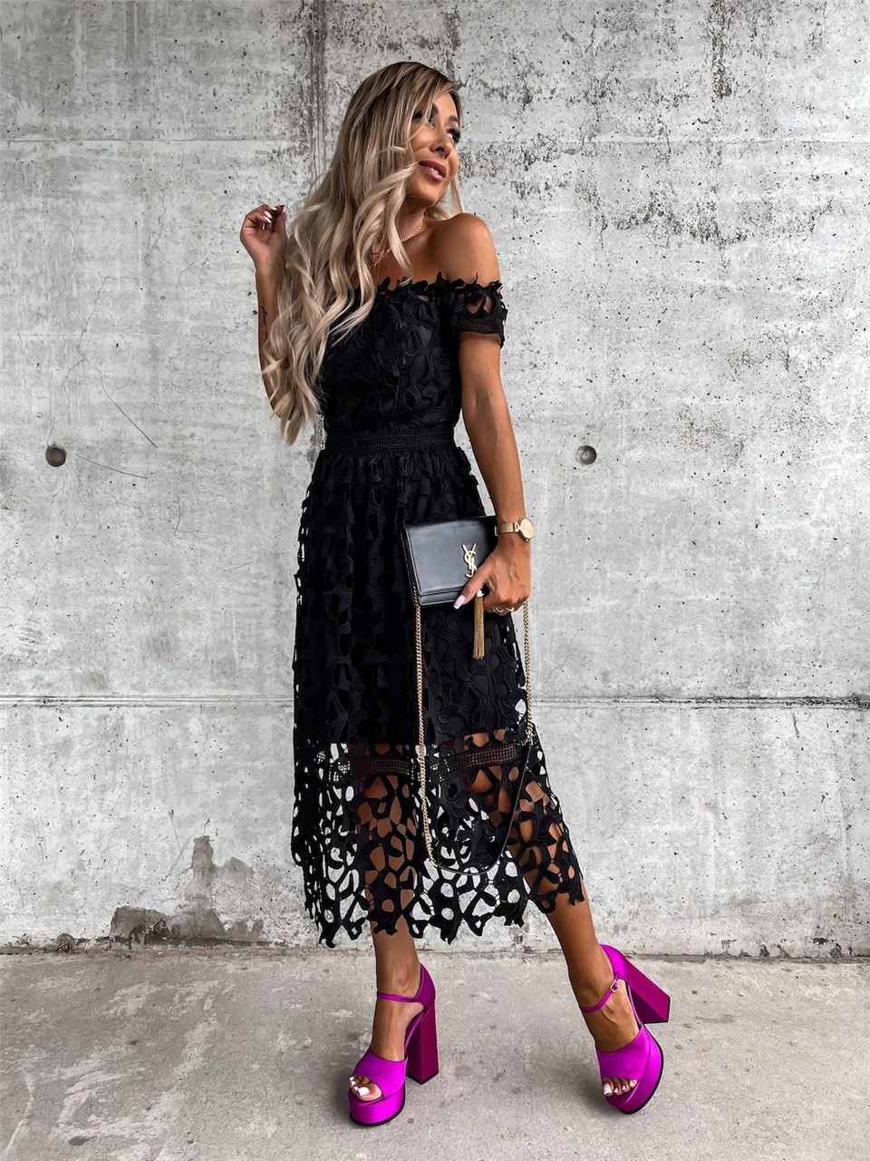 Sukienka damska koronkowa Richelieu Rozm.42 Styl inny