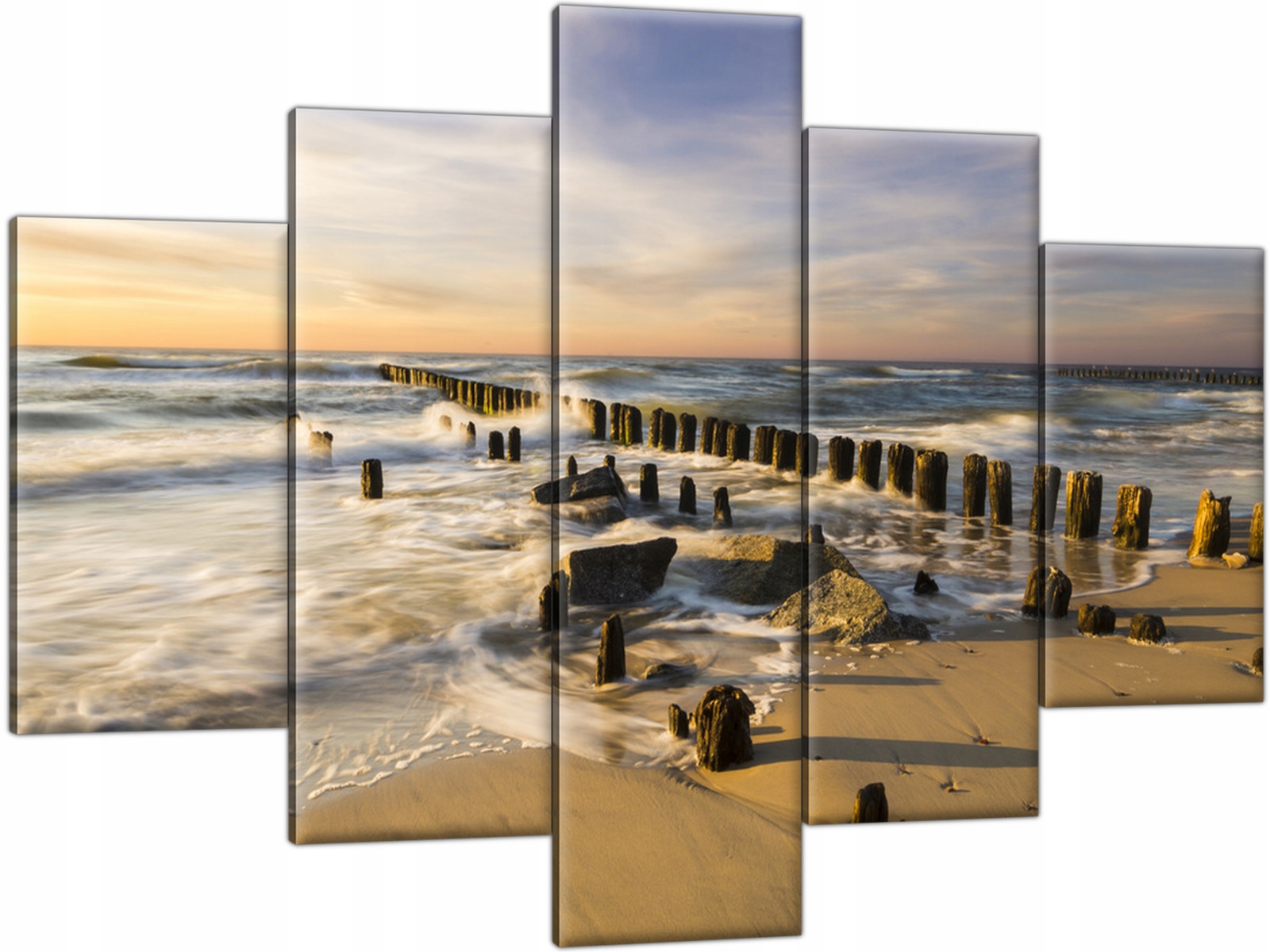 

Obraz Morze Plaża 150x105 Tryptyk Fale Tryptyk