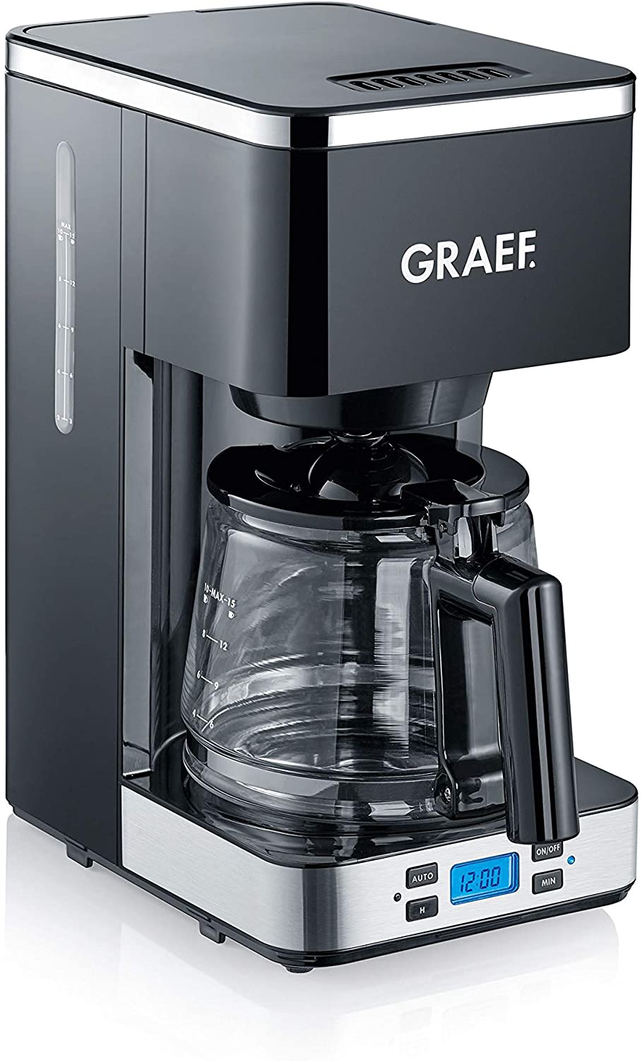 Kompaktowy ekspres przelewowy Graef FK502EU czarny 1.25L. z timerem