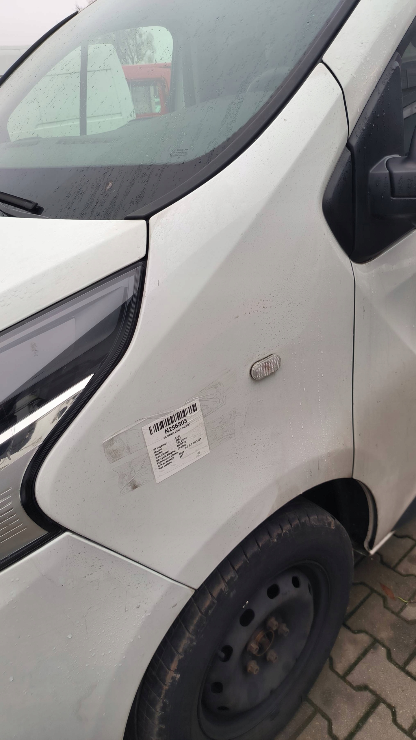 fender left front 557 FIAT TALENTO TRAFIC VIVARO