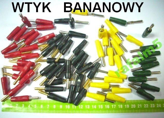 Wtyk BANA BANANEK POMIAROWY kolor ŻÓŁTY