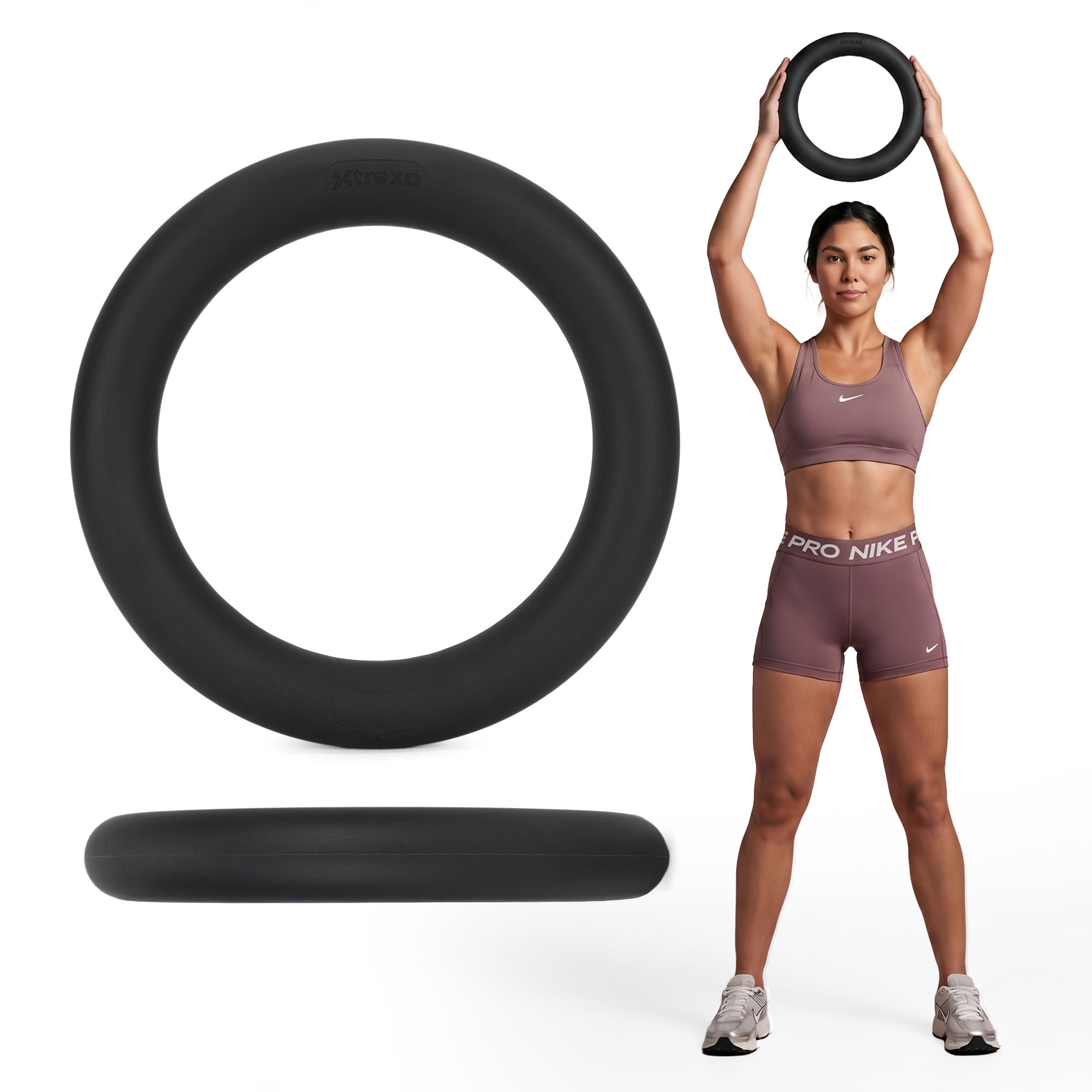 Obręcz Xtrexo Sculpt 2,2 kg czarny Do Ćwiczeń Treningu Fitness Siłowego