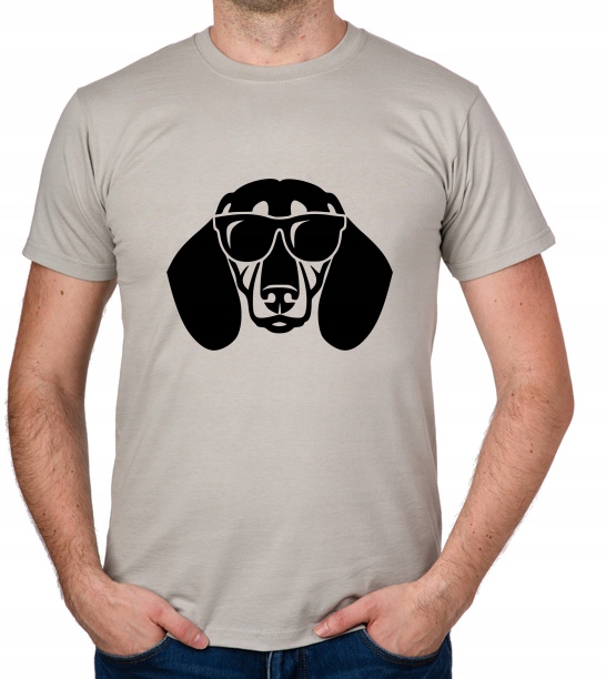 

koszulka Jamnik W Okularach Okulary Pies Dog