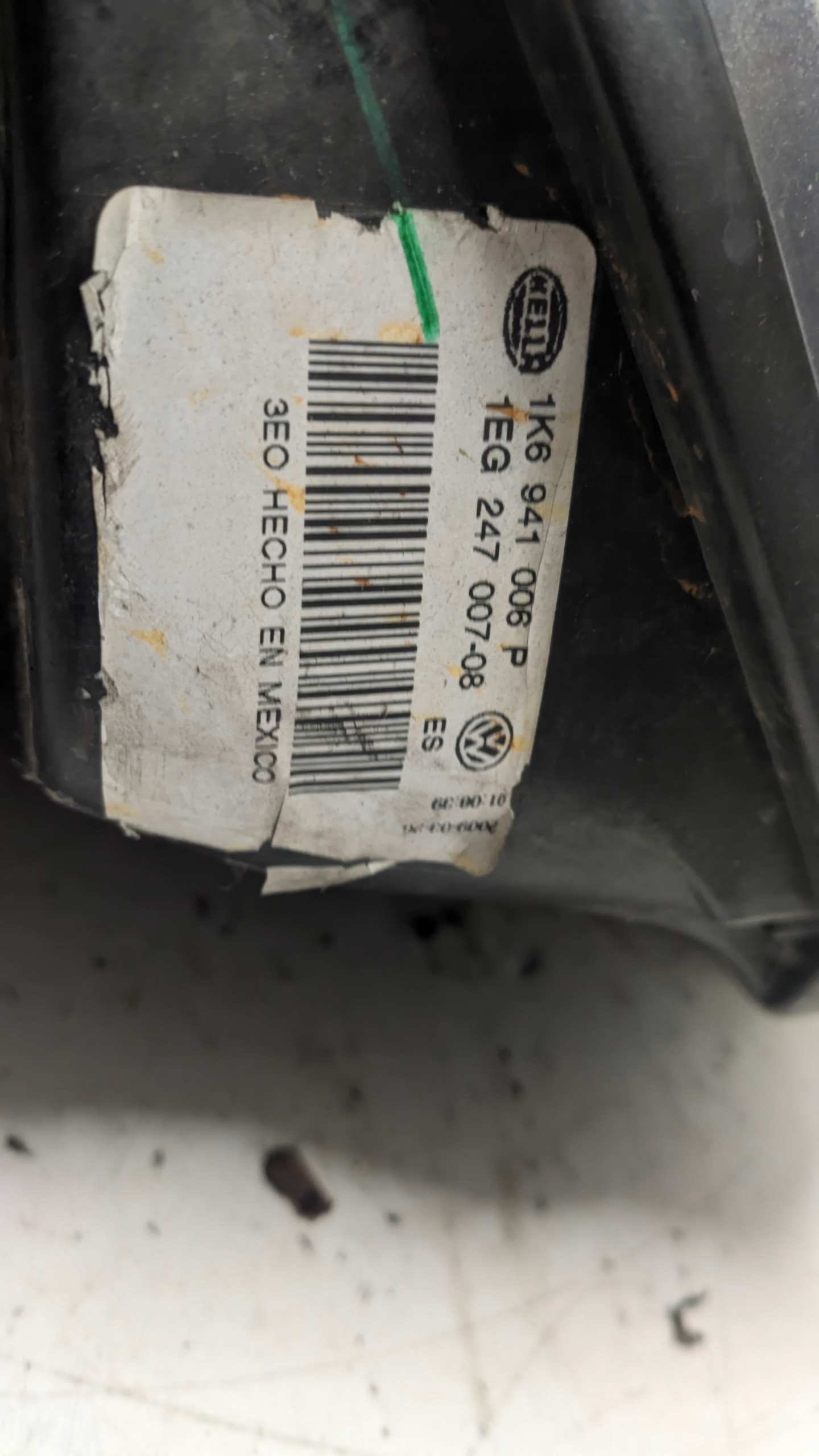 VW GOLF V KOMBI 2.0 TDI 09R light right front 1K6941006P EU