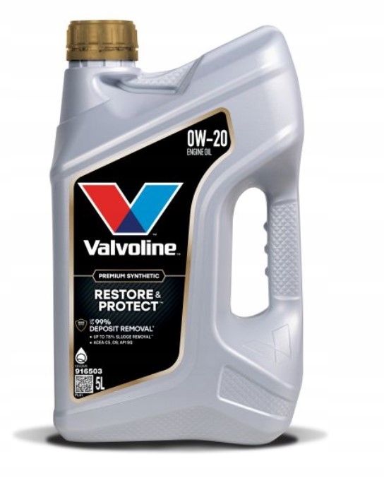 Olej silnikowy Valvoline Restore & Protect 0W-20 0W20 5L Usuwa Nagar