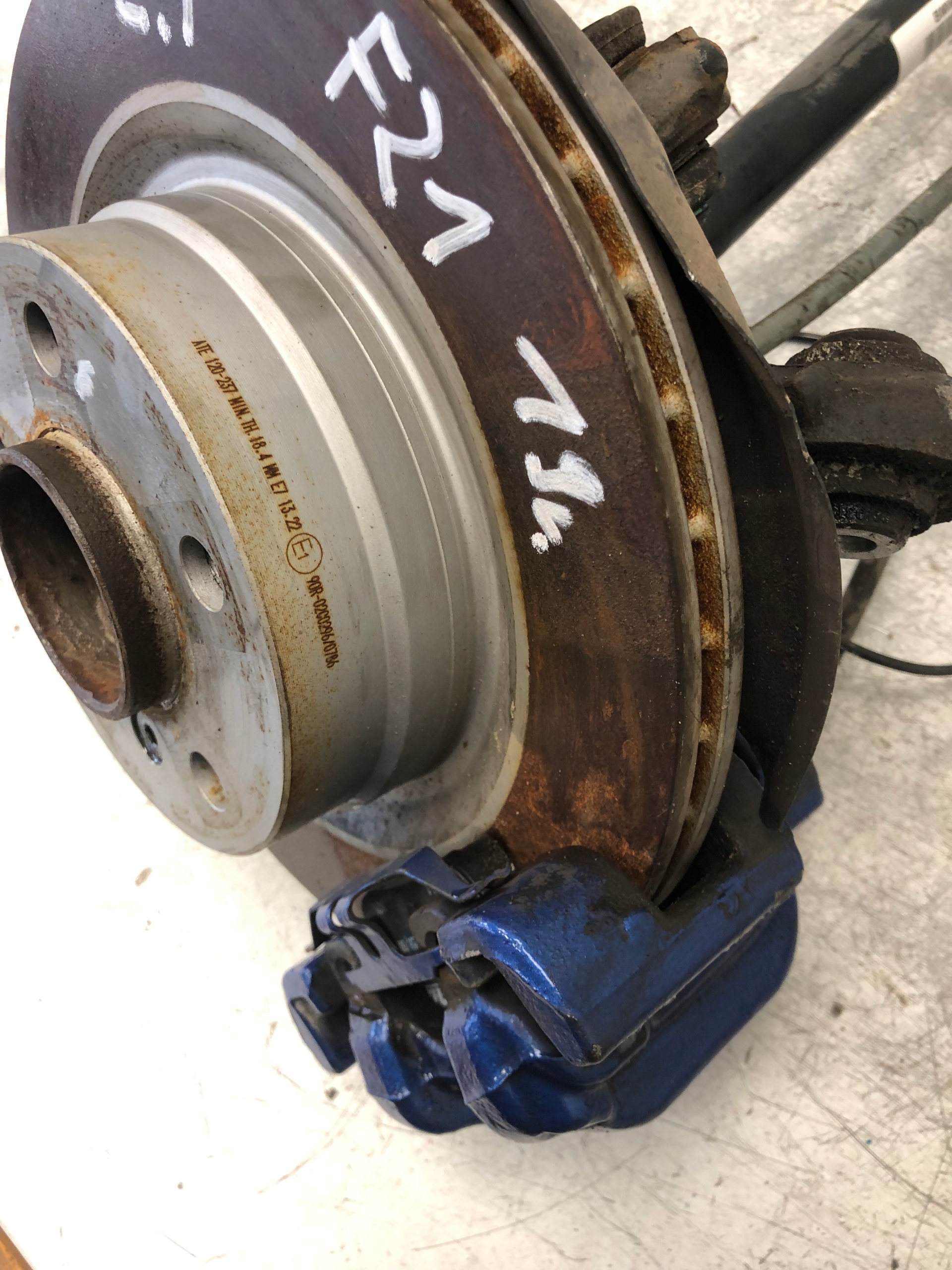 swing caliper left rear part BMW F21 2.0D