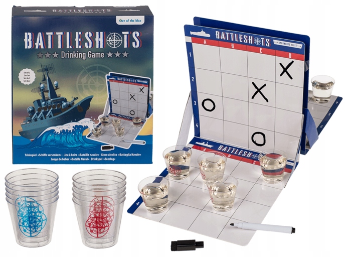 GRA NA IMPREZĘ STATKI - 10 KIELISZKÓW, 2 FLAMASTRY