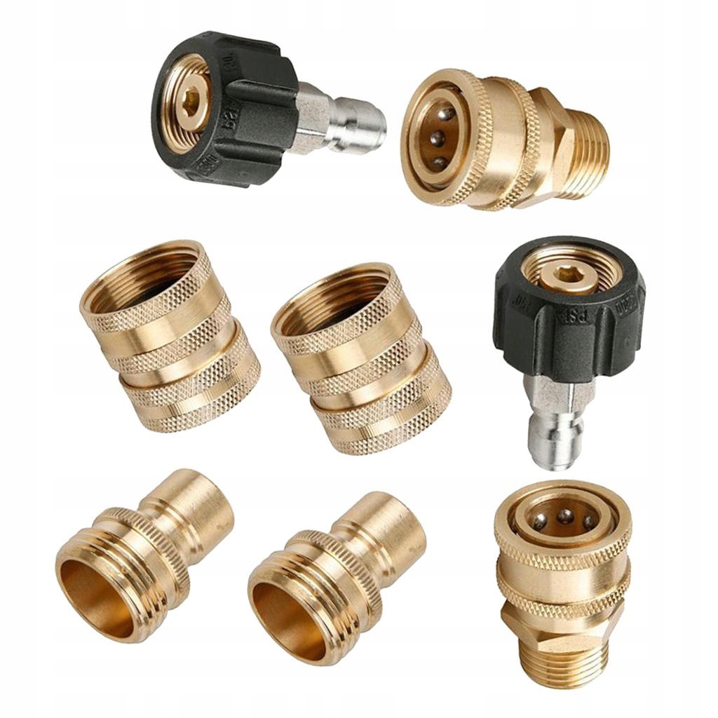 8pcs 1/2 3/4 Pressure Washer Adapter Quick