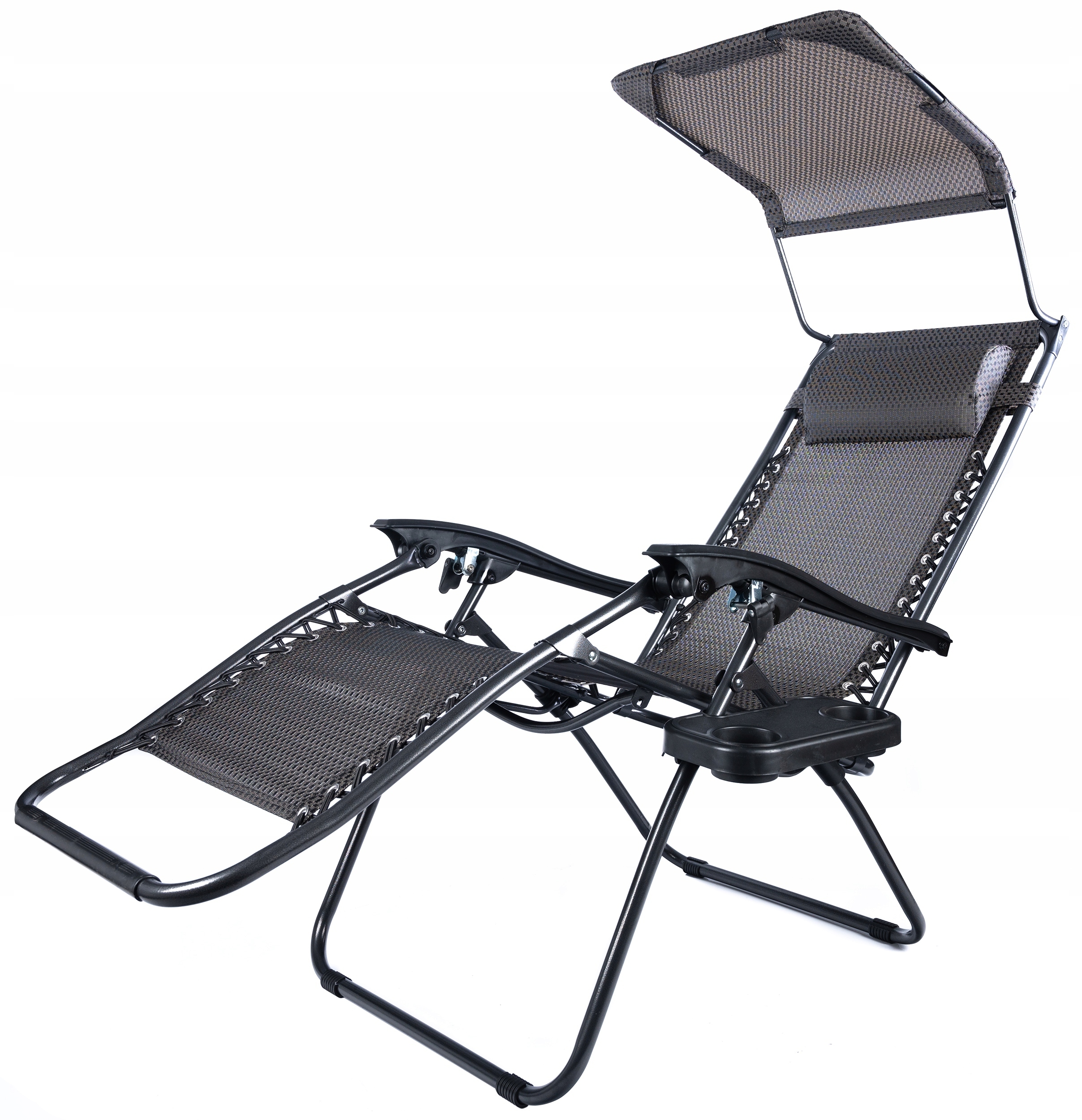 Навес для садового шезлонга, черный.