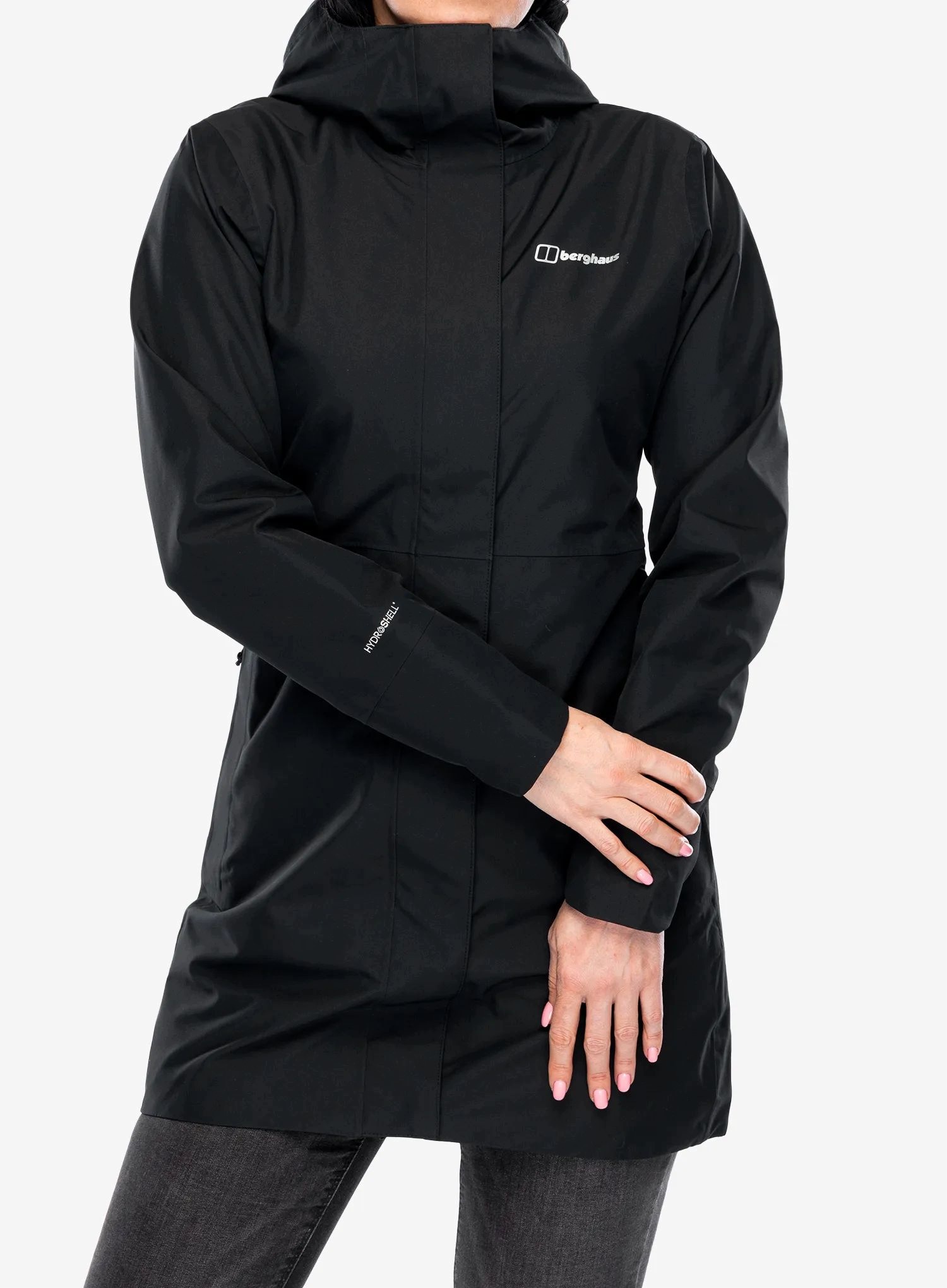 Dámská dešťová parka Berghaus Omeara Long Shell Jacket černá L